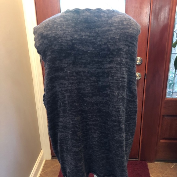 Vintage Cardigan Sweater Vest with Hand Embellishments of Ribbon and Embroidery - Picture 3 of 6